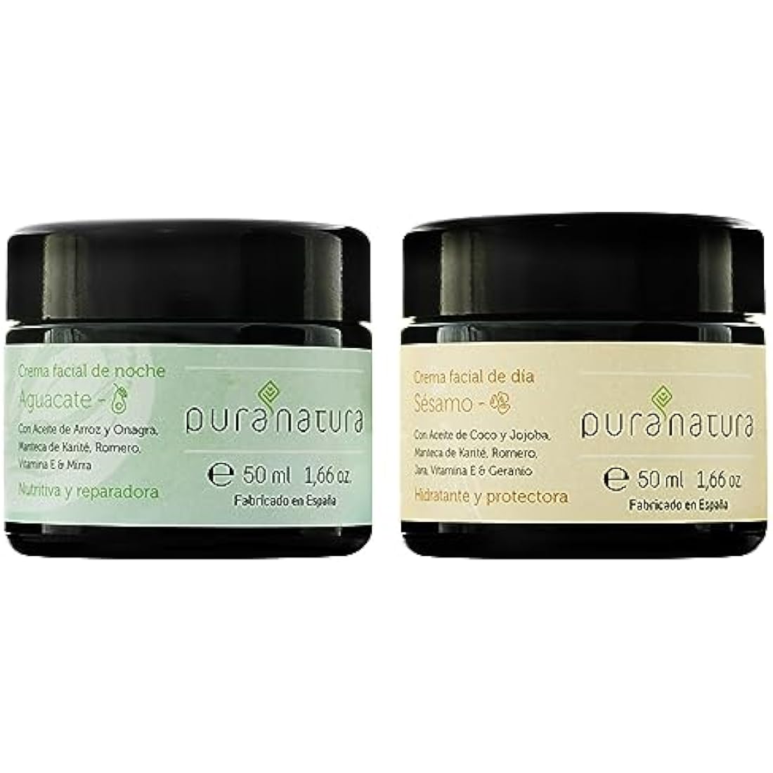 Organic Anti-Age Face Cream Pack – Vegan Day & Night Moisturizer