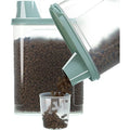 Airtight Dog Food Storage Container - 2 Pack, 2.3L Green