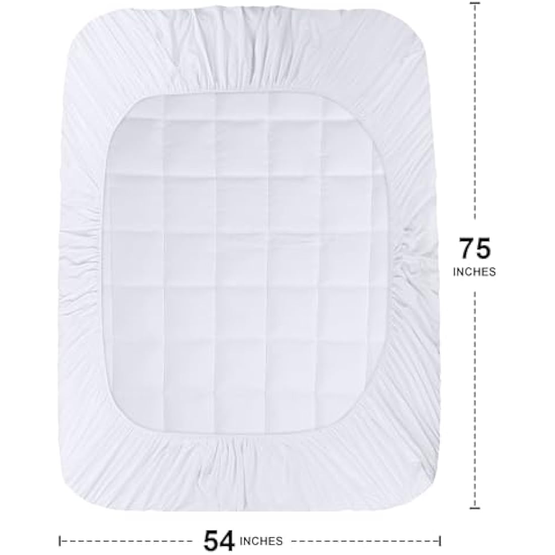 Jolof Store Full Mattress Pad – Quilted Deep Pocket Mattress Protector