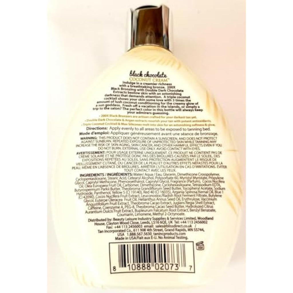 Brown Sugar Black Chocolate Coconut Cream 200X Bronzer Tanning Lotion