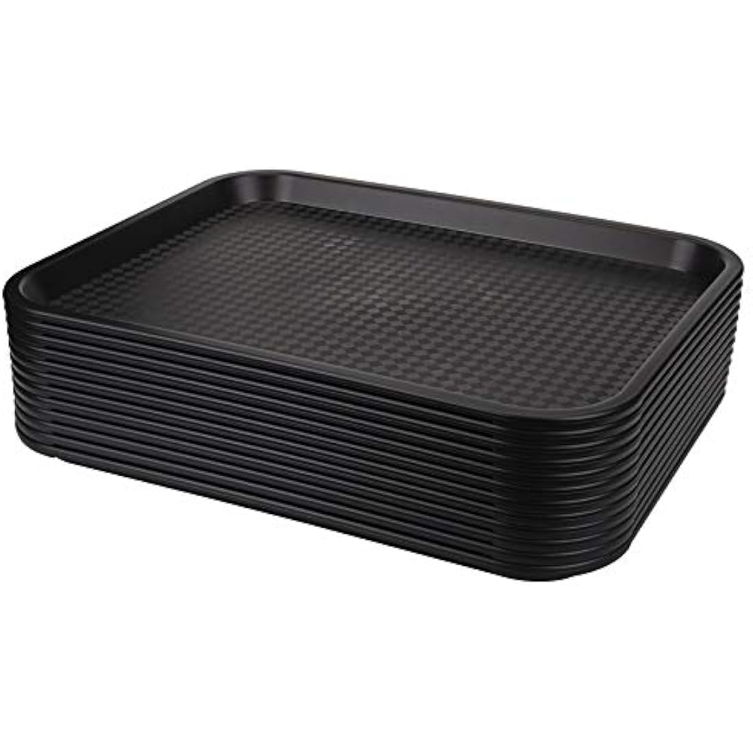 Yarlung 12 Pack Fast Food Trays - 14x10.5 Inch Plastic Serving Trays