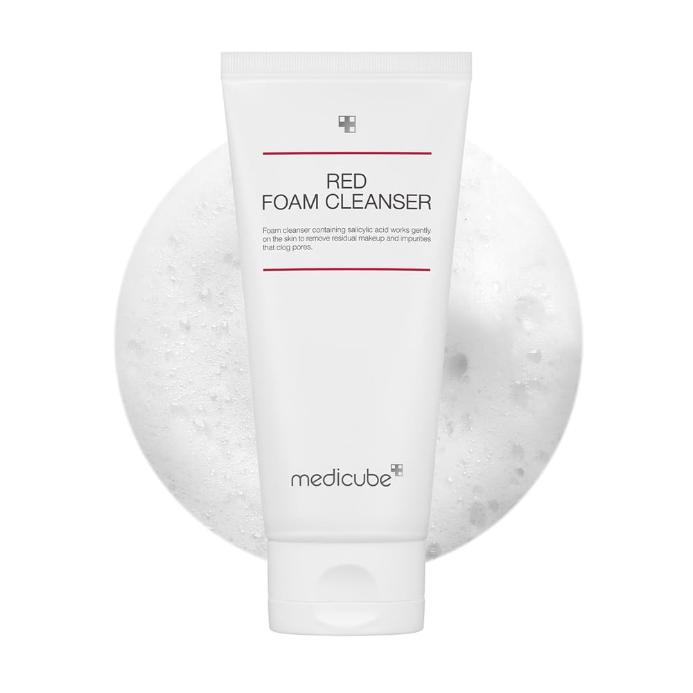 Medicube Red Foam Cleanser – Deep Cleansing Sebum Control Wash | 7.78 fl.oz