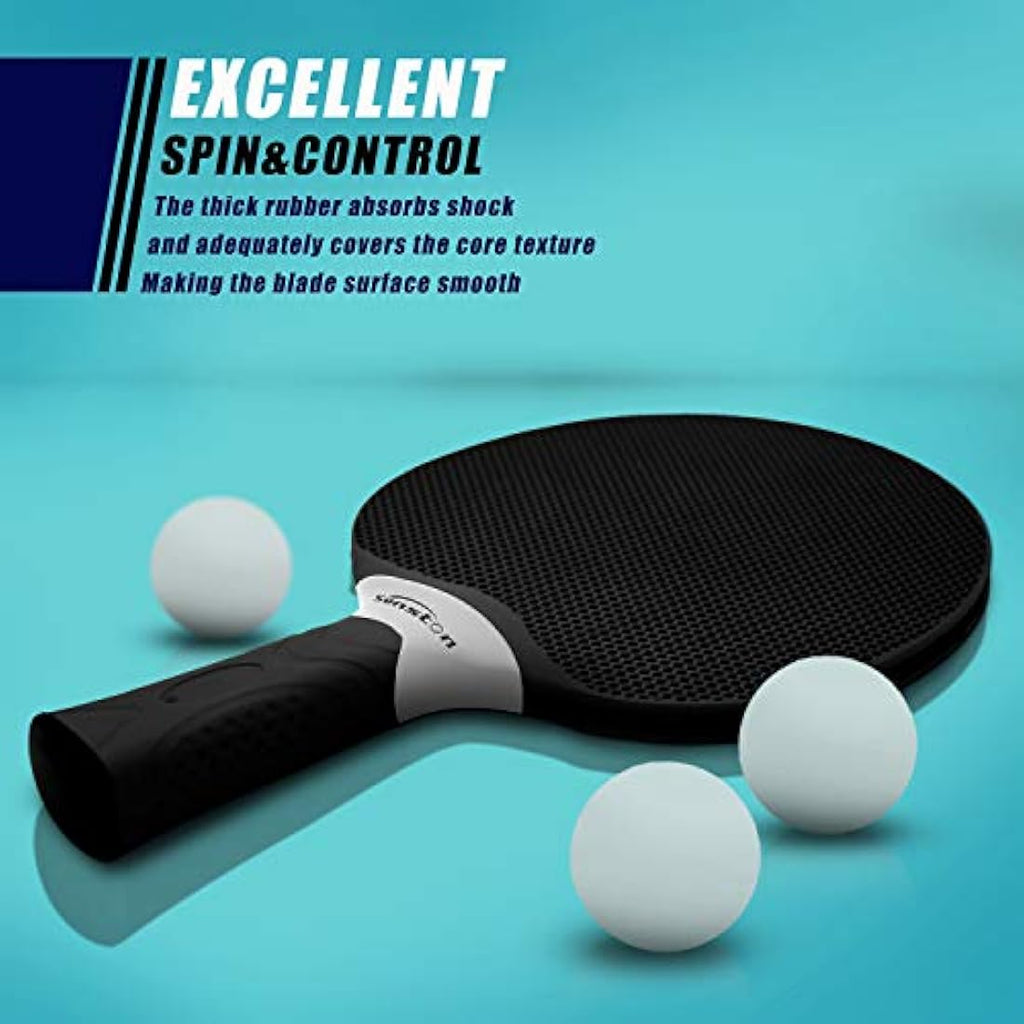 Senston Table Tennis Rackets Set | 2-4 Player Professional Ping Pong Paddles