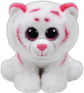 Ty Glubschis Tiger Stuffed Animal - White & Pink Soft Plush Toy 15cm