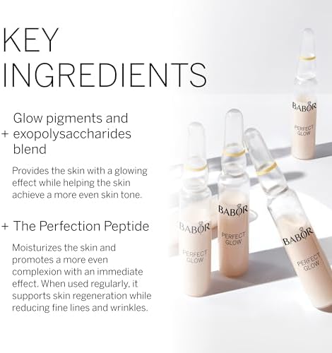 BABOR Perfect Glow Serum Ampoules | Radiant Face Concentrate | 7 x 2 ml