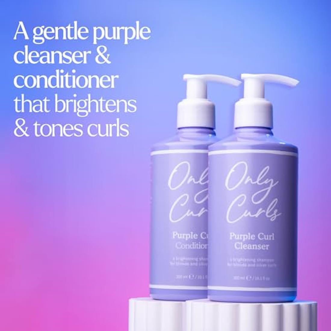 Only Curls Purple Curl Cleansing Bundle – Blonde Hair Shampoo & Conditioner