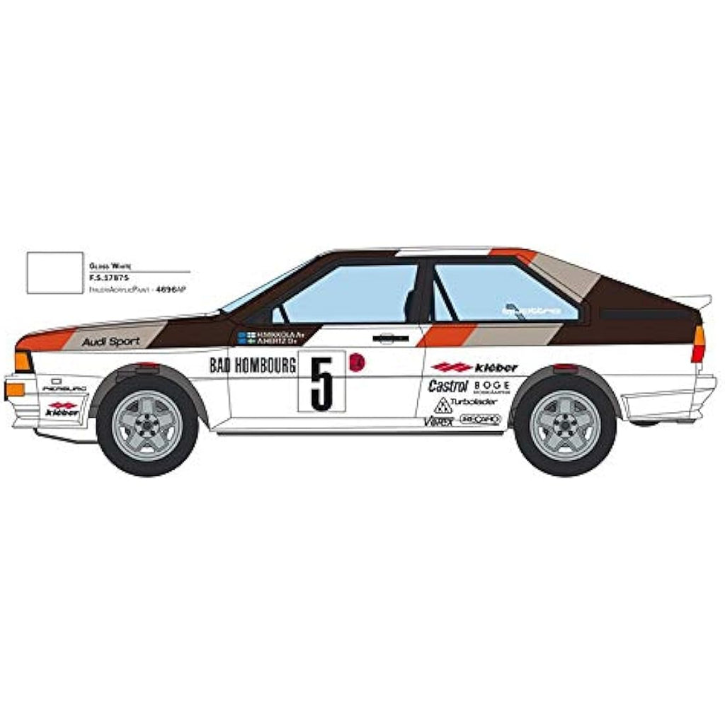 Italeri Audi Quattro Rally 1:24 Scale Model Kit - Detailed Hobby Kit