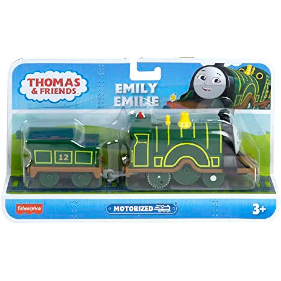 Thomas & Friends Emily Motorized Toy Train Engine with Tender – HHN41