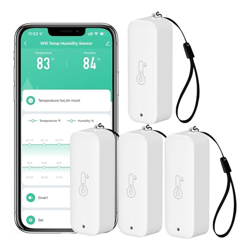 WiFi Smart Temperature and Humidity Sensor – Tuya App Monitor
