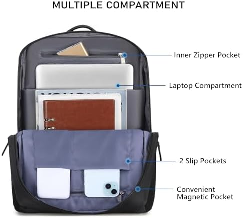 Jolof Store Water Resistant Laptop Backpack – Travel & Business Rucksack