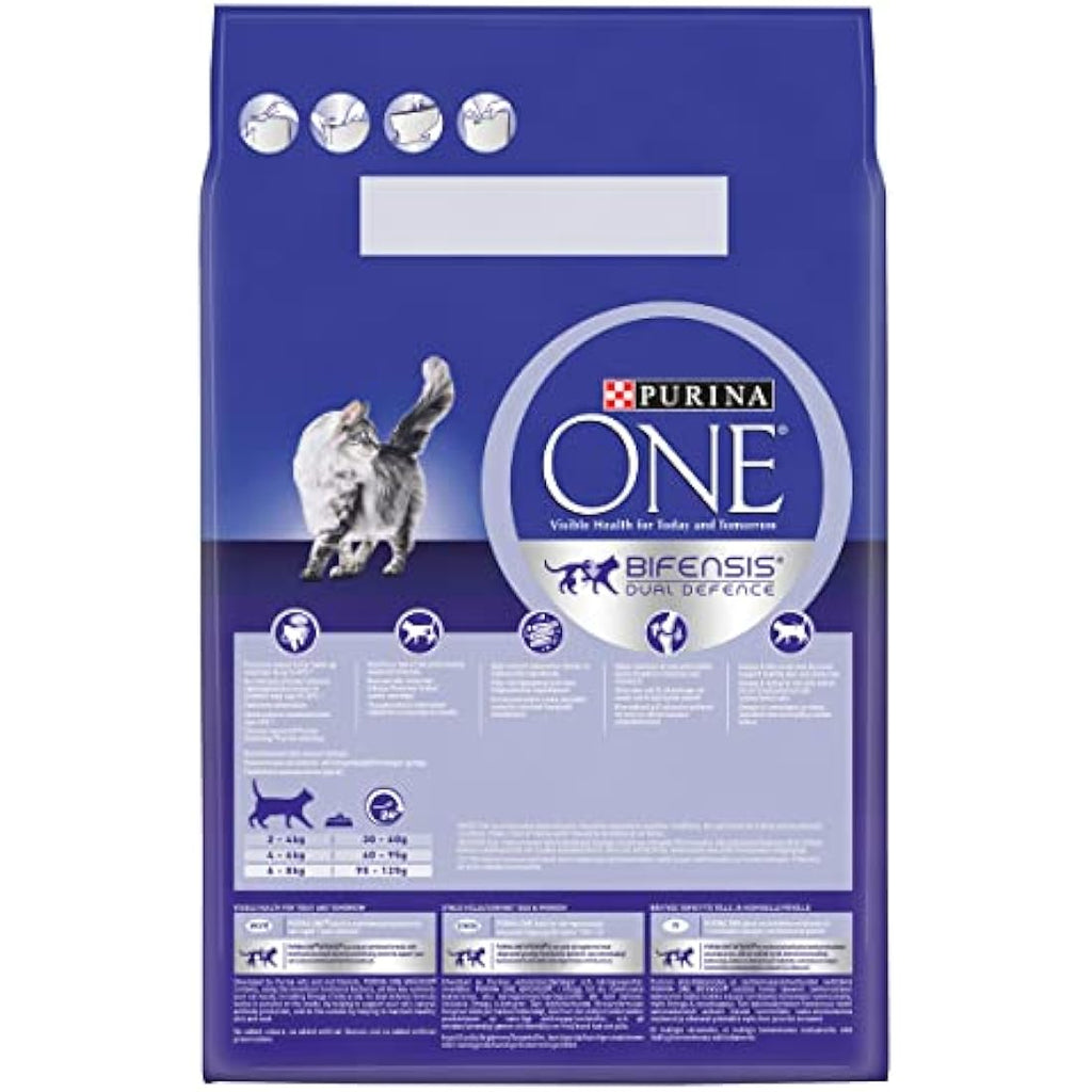 Purina ONE Adult Dry Cat Food – Salmon & Wholegrain Formula (3kg)