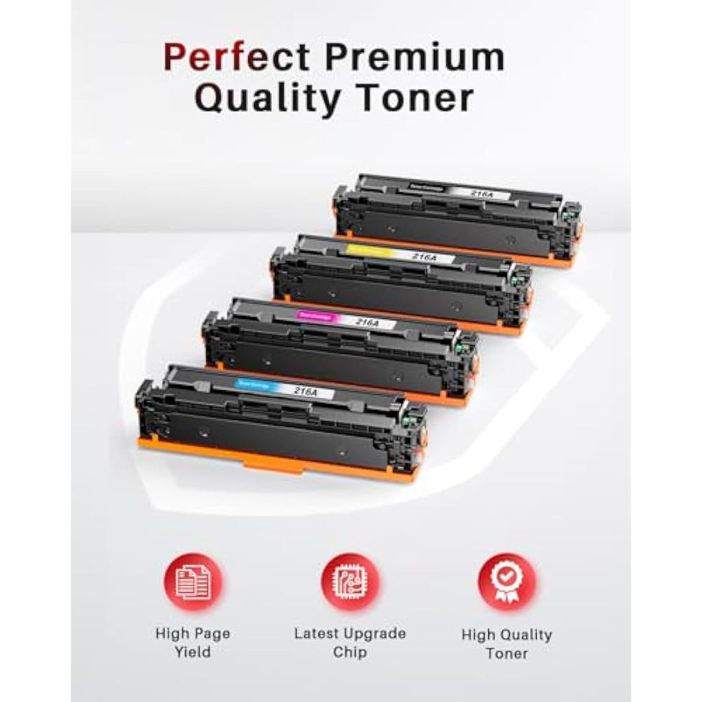 Halloya 216A Toner Cartridges for HP Color Laserjet Pro M183fw - 4-Pack