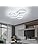 DELIPOP 48W Modern LED Ceiling Light – 4-Head Round Lamp, 6500K Cool White