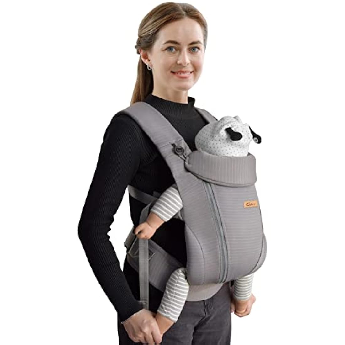 CUBY Breathable Mesh Baby Carrier – Ergonomic Newborn to Toddler Wrap