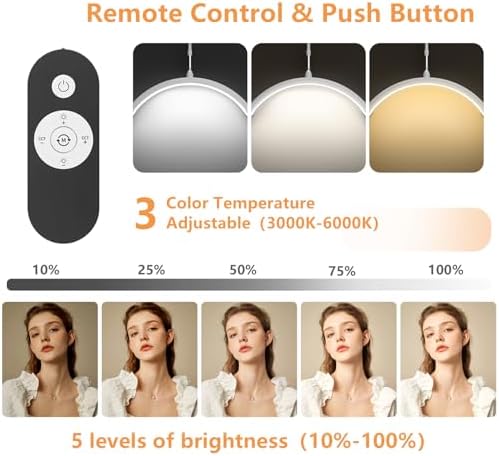 Jolof Store Half Moon Lash Light - 360° Rotating LED Beauty Floor Lamp
