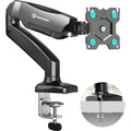 ONKRON G80-B Single Monitor Arm – Gas Spring Desk Mount for 13-32" Screens