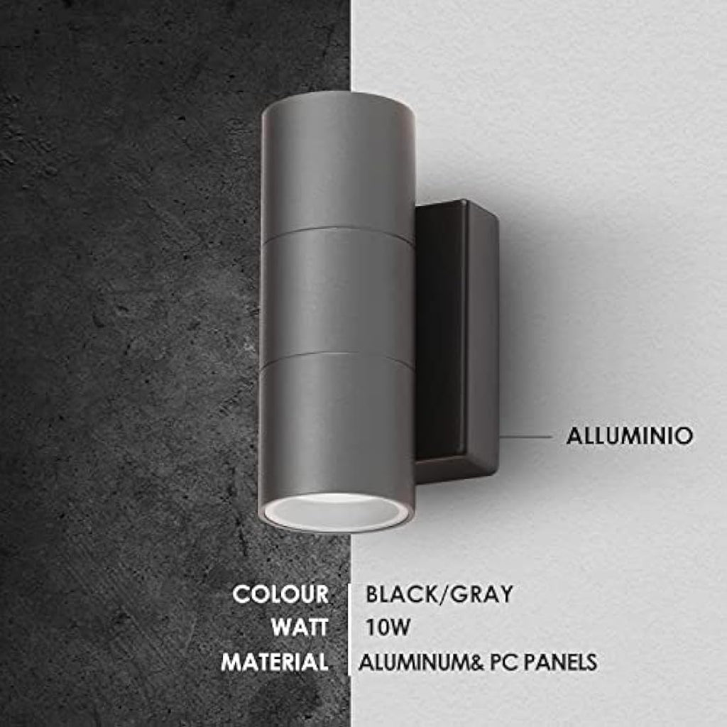 CELAVY Outdoor Wall Lights – IP65 Waterproof Modern Up Down Sconce, Grey