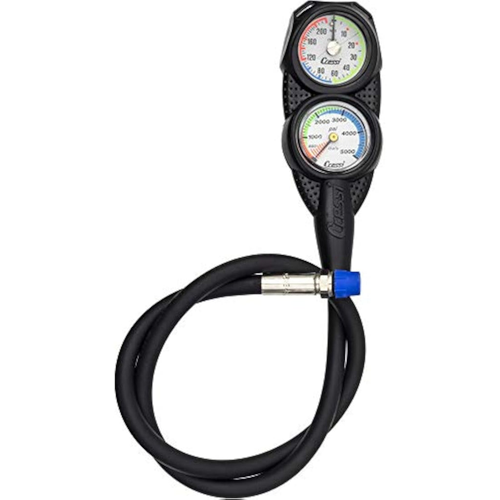 Cressi Diving Console 2 | Depth & Pressure Gauge - Luminescent Face
