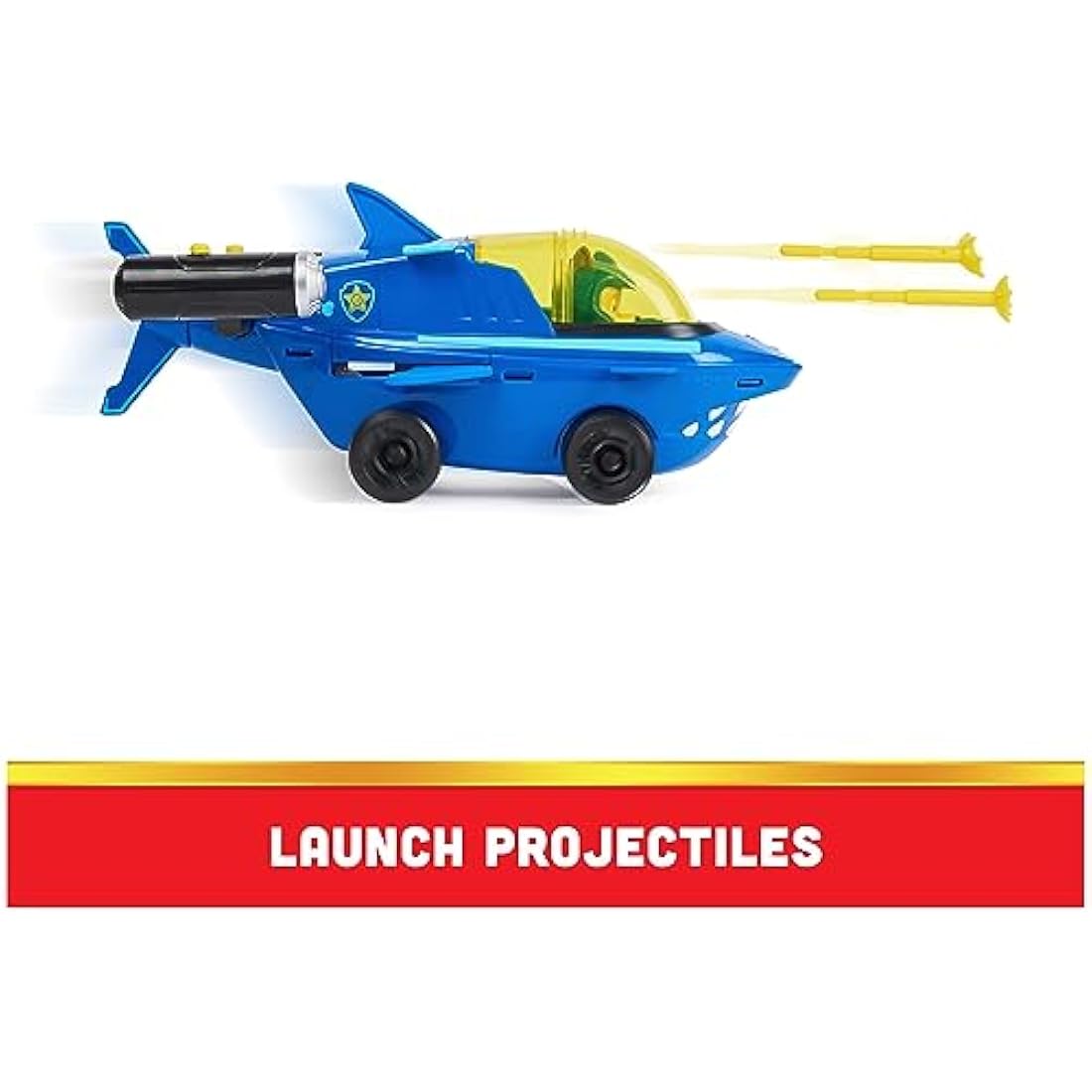 PAW Patrol Aqua Pups Chase Transforming Shark Vehicle Action Figure