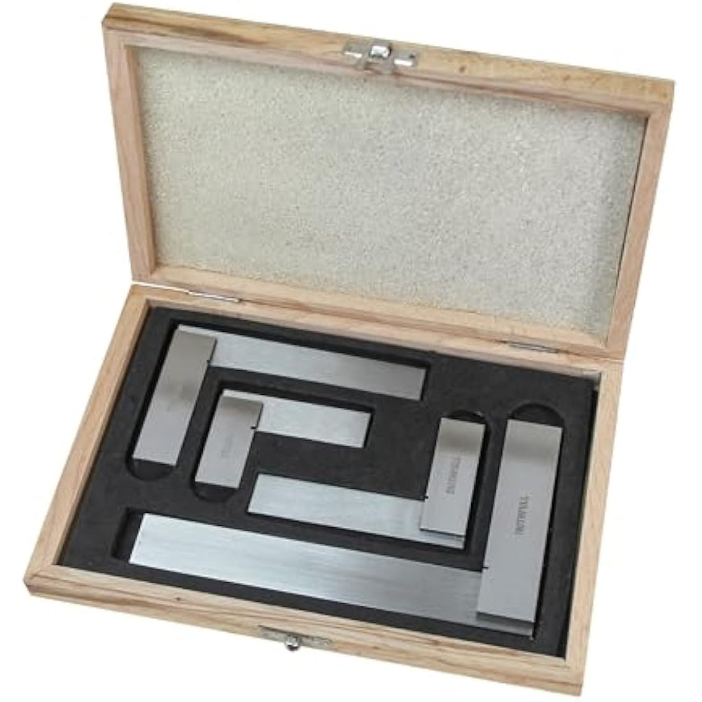 Faithfull Engineers Steel Try Square Set (4 Piece) | 50mm–150mm
