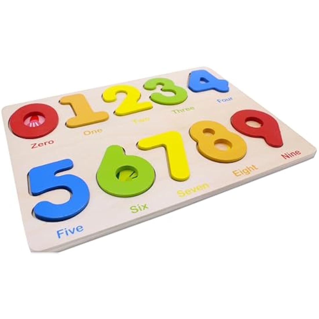 Wooden Number Puzzles – Montessori Learning Toys for Ages 2-4