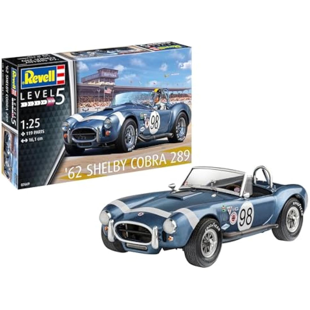 Revell '62 Shelby Cobra 289 1:25 Scale Plastic Model Kit