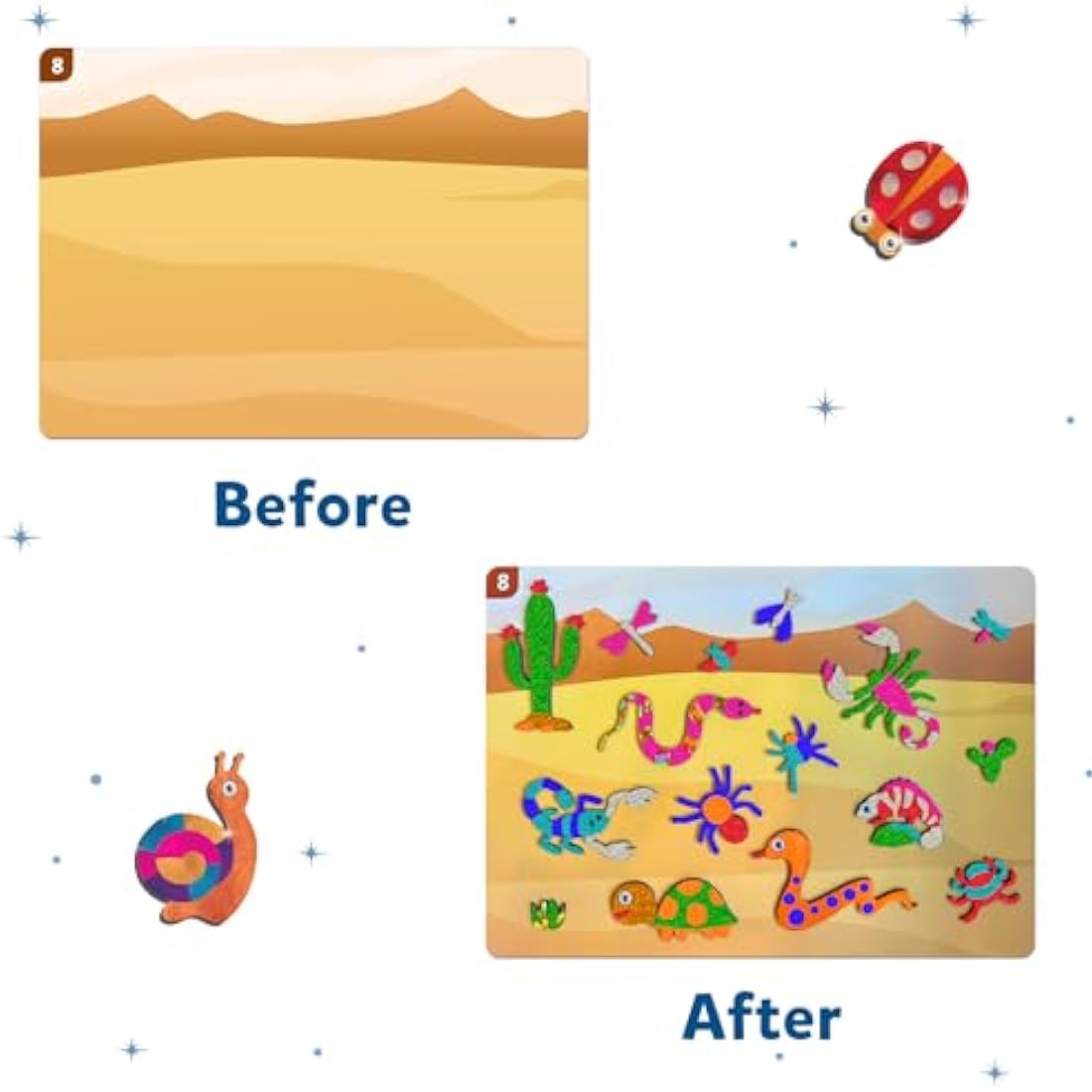 Skillmatics Foil Fun Bugs & Butterflies - Mess-Free Art Kit for Kids