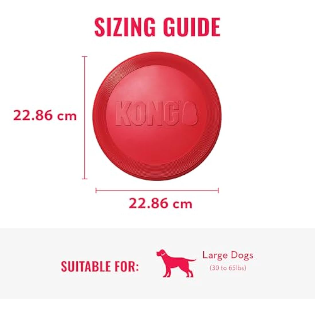 KONG Flyer – Durable Natural Rubber Flying Disc Dog Toy for Small Dogs