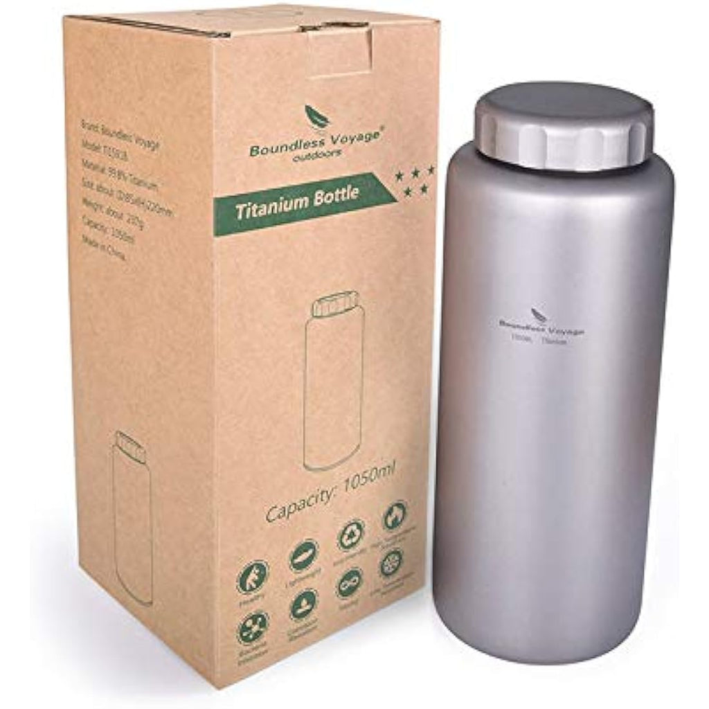 Boundless Voyage Titanium 1050ml Water Bottle & 600ml Cup Set