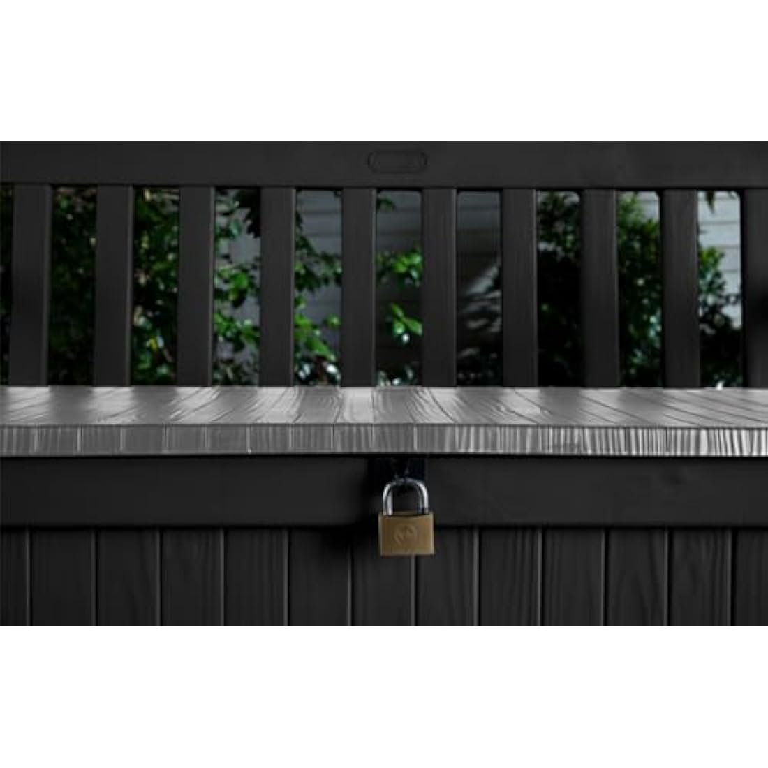 Keter Eden 265L Outdoor Garden Storage Bench – Weatherproof Resin