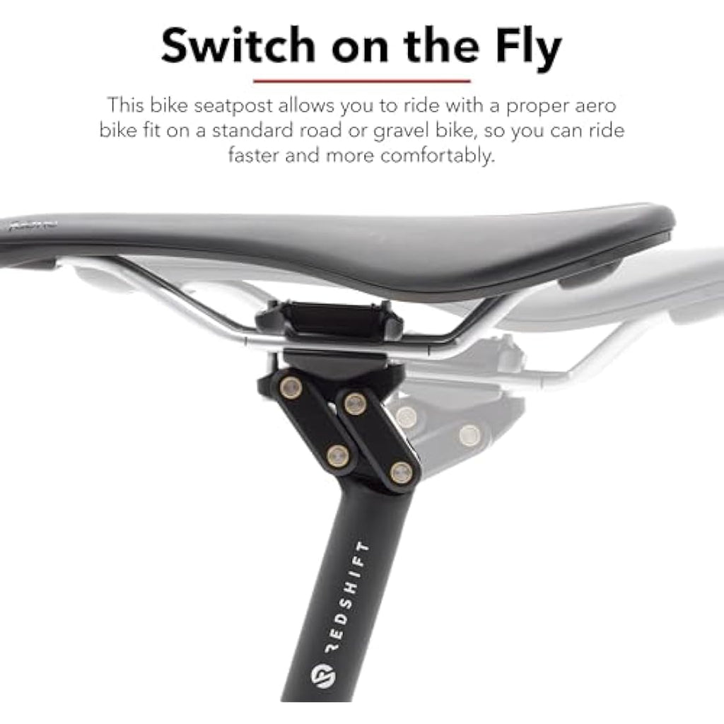 Redshift Dual-Position Bike Seatpost – 27.2mm Aluminum Aero Post