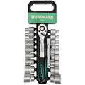 WIESEMANN 1893 Socket Wrench Set | 20-Piece 1/2" Ratchet & Cr-V Steel