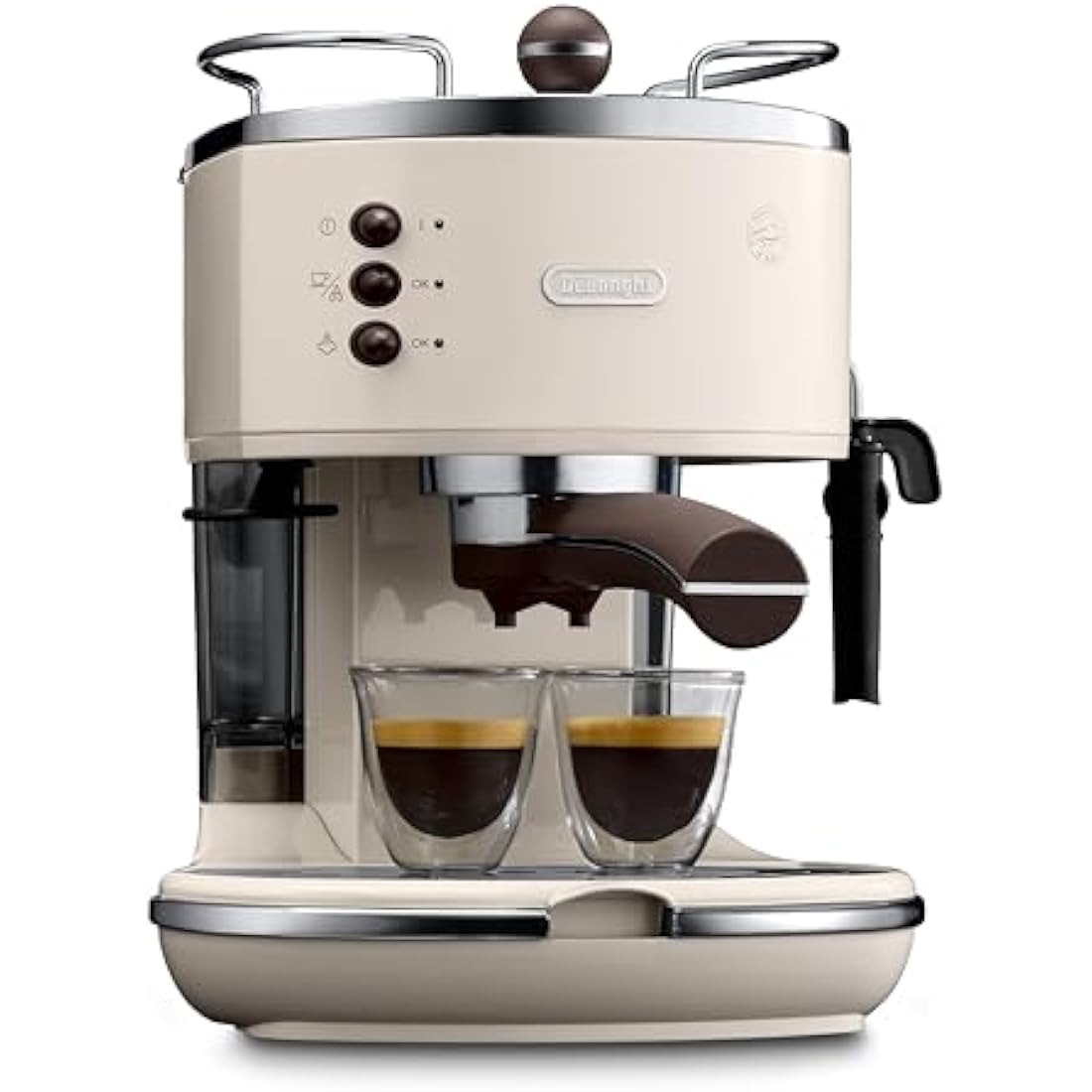 De'Longhi Icona Vintage Pump Espresso & Cappuccino Machine - Cream