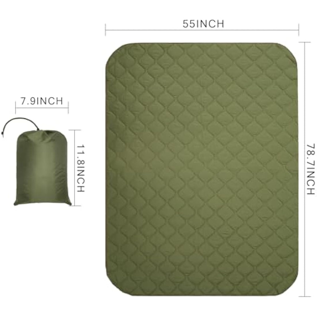 Tongcamo Military Woobie Blanket – Waterproof Camo Poncho Liner for Camping