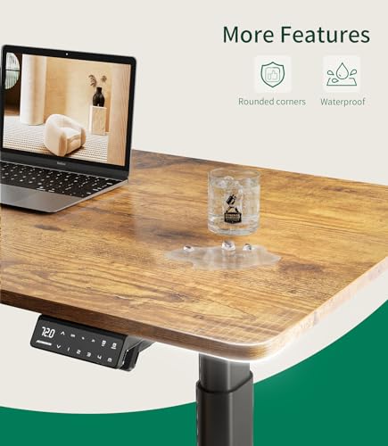 MAIDeSITe Standing Desk Table Top - 120x60x2.5cm Solid Desktop