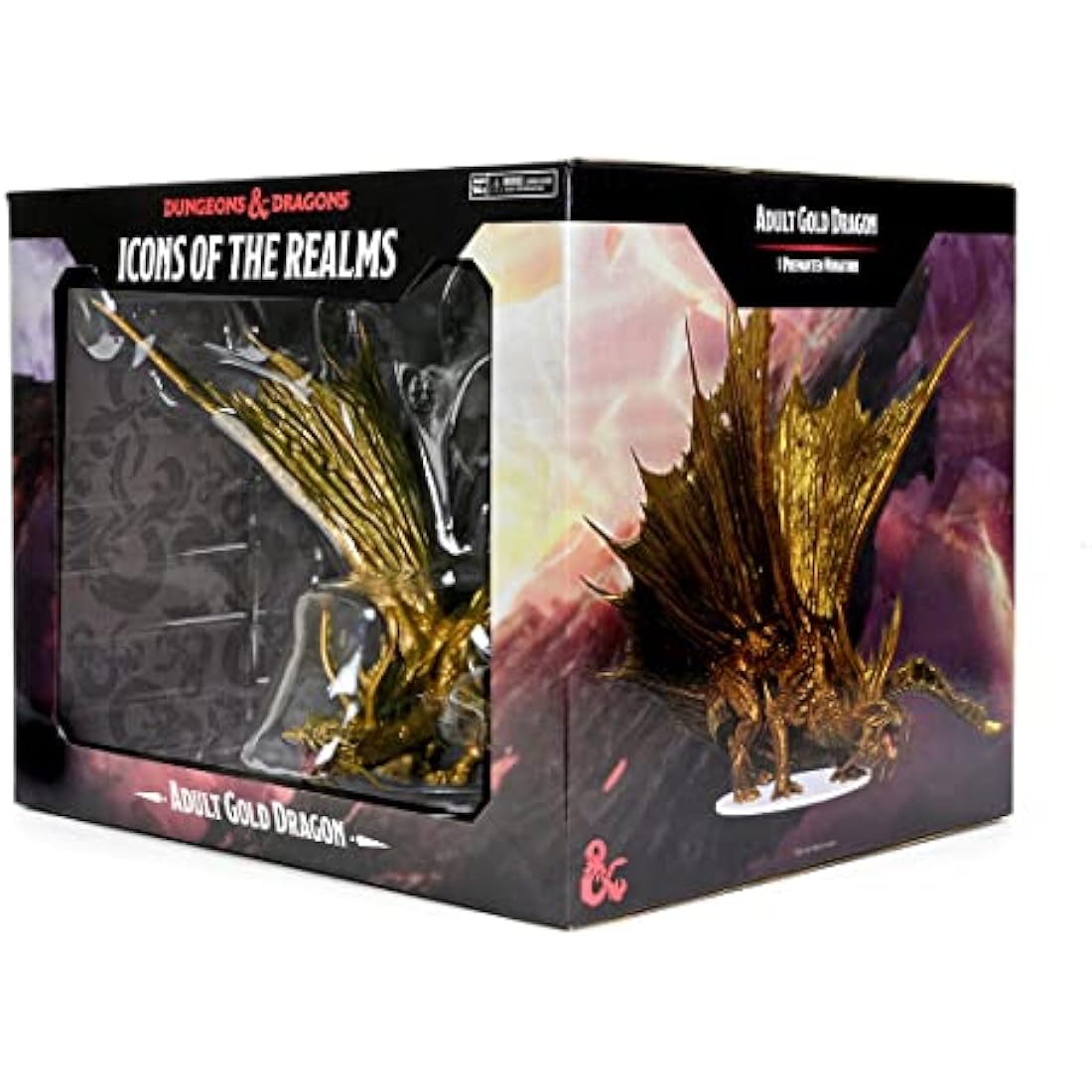 WizKids D&D Icons of the Realms: Adult Gold Dragon Miniature Figure