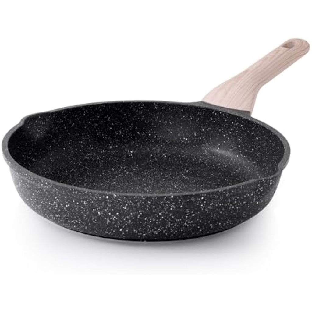 Kordisen 28cm Nonstick Granite Frying Pan | Induction Skillet with Spouts