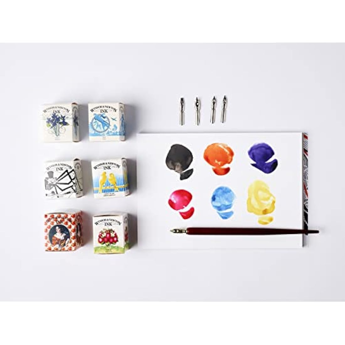 Winsor & Newton William Collection Drawing Ink Set - 8 x 14ml Bottles