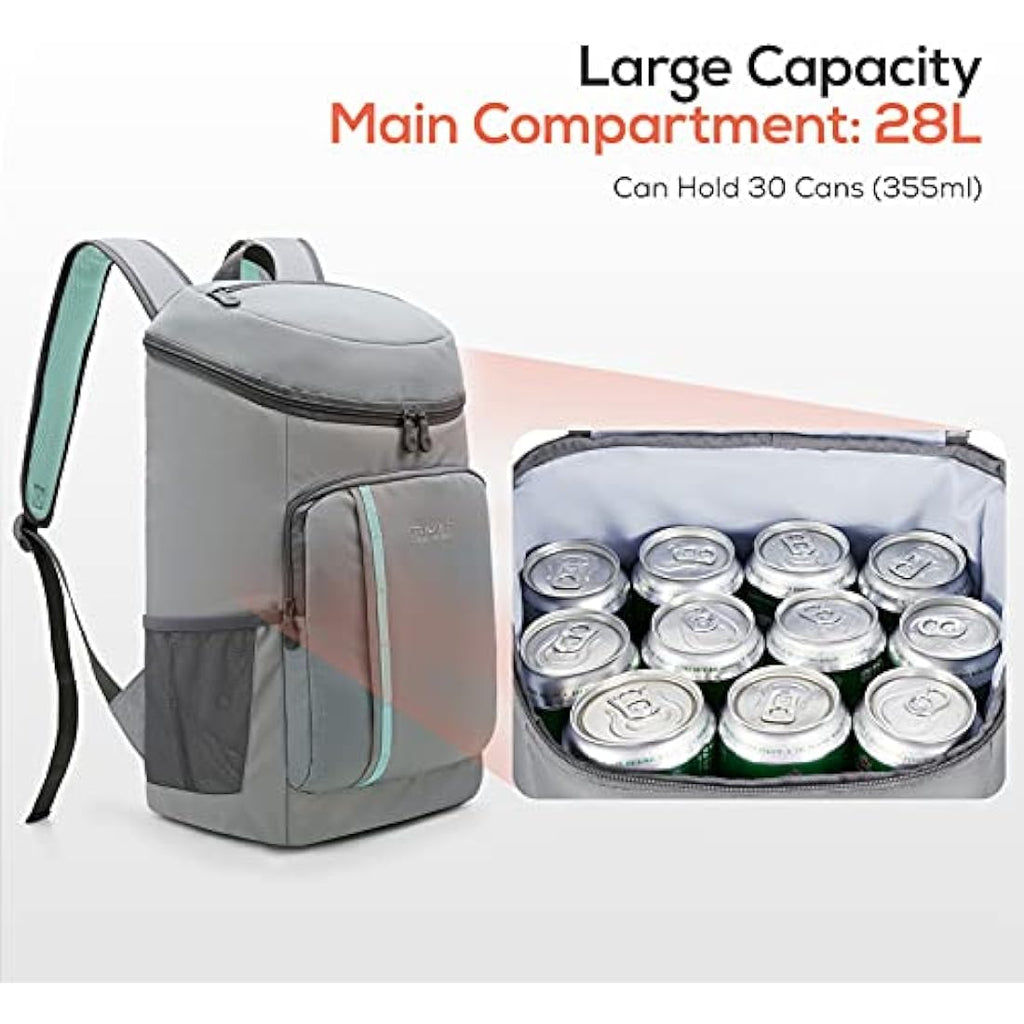 TOURIT 30-Can Insulated Cooler Backpack – Leak-Proof Lightweight Bag