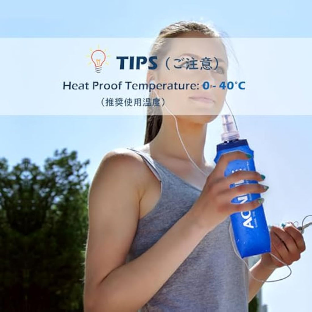 TRIWONDER Soft Flask – BPA-Free TPU Foldable Running Water Bottle