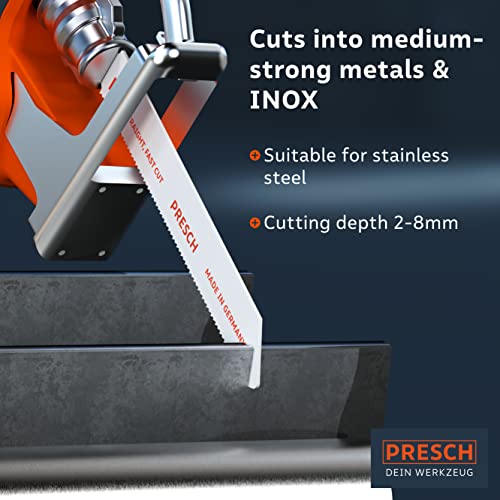 Presch Reciprocating Saw Blades for Metal & Stainless Steel | 10-Piece Set