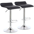 KKTONER Square PU Leather Swivel Bar Stools - Adjustable Counter Chair