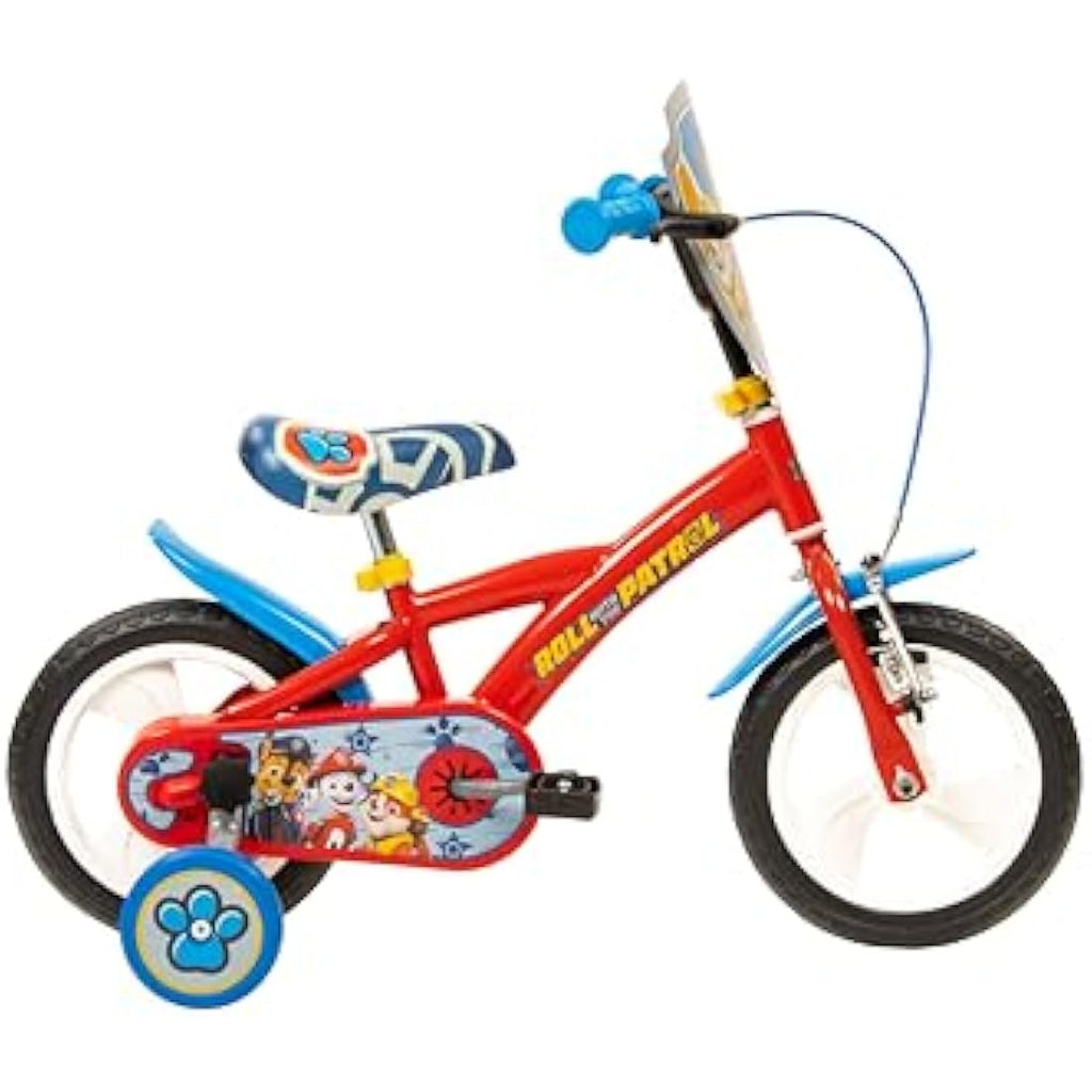 Toimsa Paw Patrol 12" Kids Bike with Training Wheels – Blue/Red