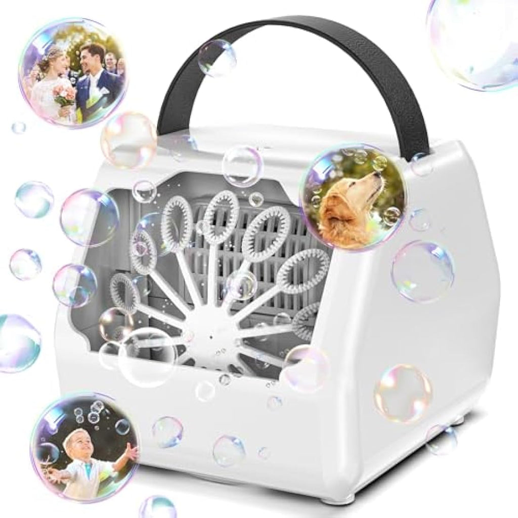 Portable Bubble Machine | 16000+ BPM Electric Blower for Kids