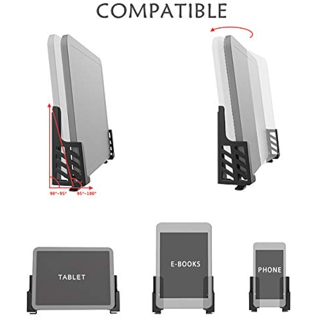 Jolof Store Universal Wall Mount Holder for Tablet and Smartphone