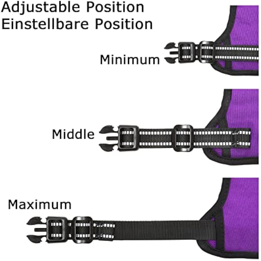 HEELE No Pull Dog Harness | Reflective Padded Training Vest - Purple, S