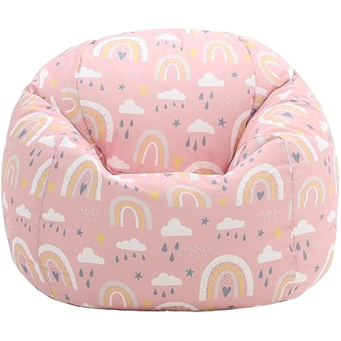 Icon Kids Rainbow Print Bean Bag Chair | Water-Resistant Seating