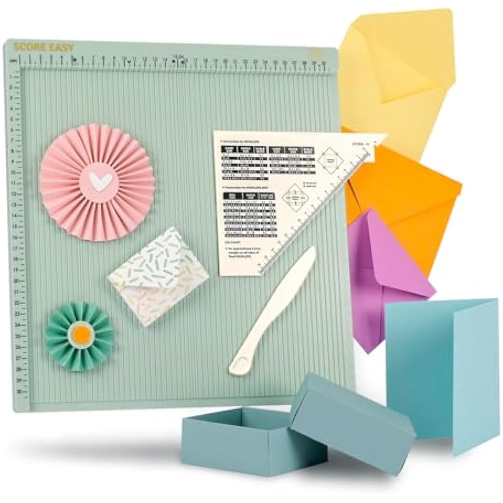Vaessen Creative Scoring Board 30.5cm | Mint Green Paper Craft Tool