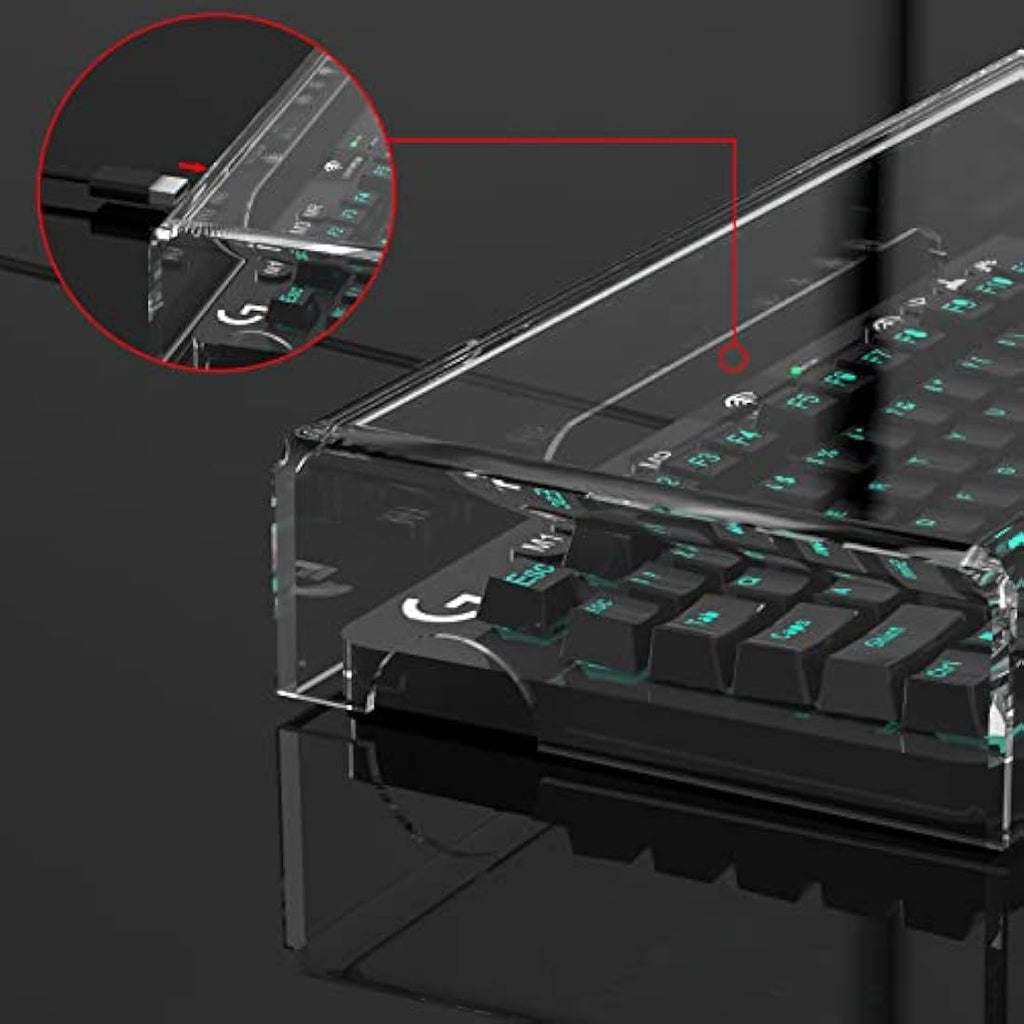 Geekria Clear Acrylic TKL Keyboard Dust Cover for 87 Key Mechanical Gaming