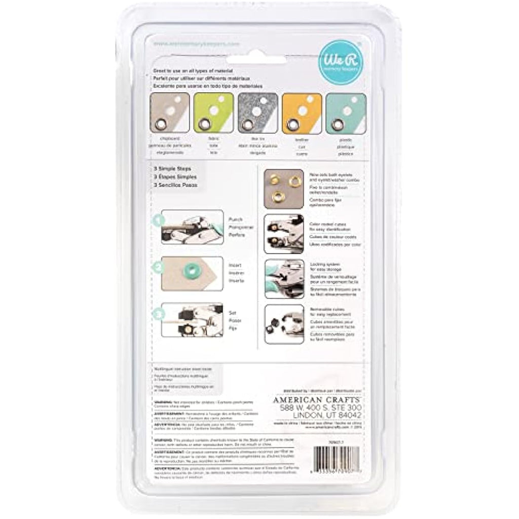 We R Memory Keepers Crop-A-Dile Hole Punch & Eyelet Setter - Blue